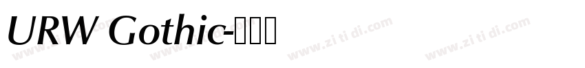 URW Gothic字体转换